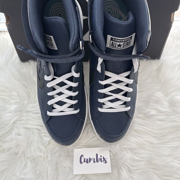 Converse Men's Pro Blaze V2 Mid Size 12 Blue Leather Athletic Shoes Sneakers NEW - Picture 4 of 10